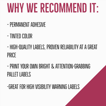 Load image into Gallery viewer, Premium Fluorescent 4" x 6" Thermal Transfer Labels 1,000/rl 4rls/cs; $39.00/1,000 Labels