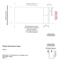 Load image into Gallery viewer, Medical - Chart Stick - "Piggy Back" - Thermal Transfer Labels 1,600/rl 4rls/cs; from $50.00/1,000 labels