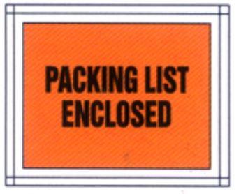 Sobres Packing List Enclosed 30 x 25 cm | Paquete de 100 Sobres