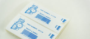 Medical - Chart Stick - "Piggy Back" - Thermal Transfer Labels 1,600/rl 4rls/cs; from $50.00/1,000 labels